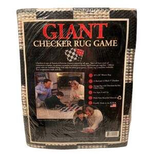 GIANT CHECKER RUG GAME